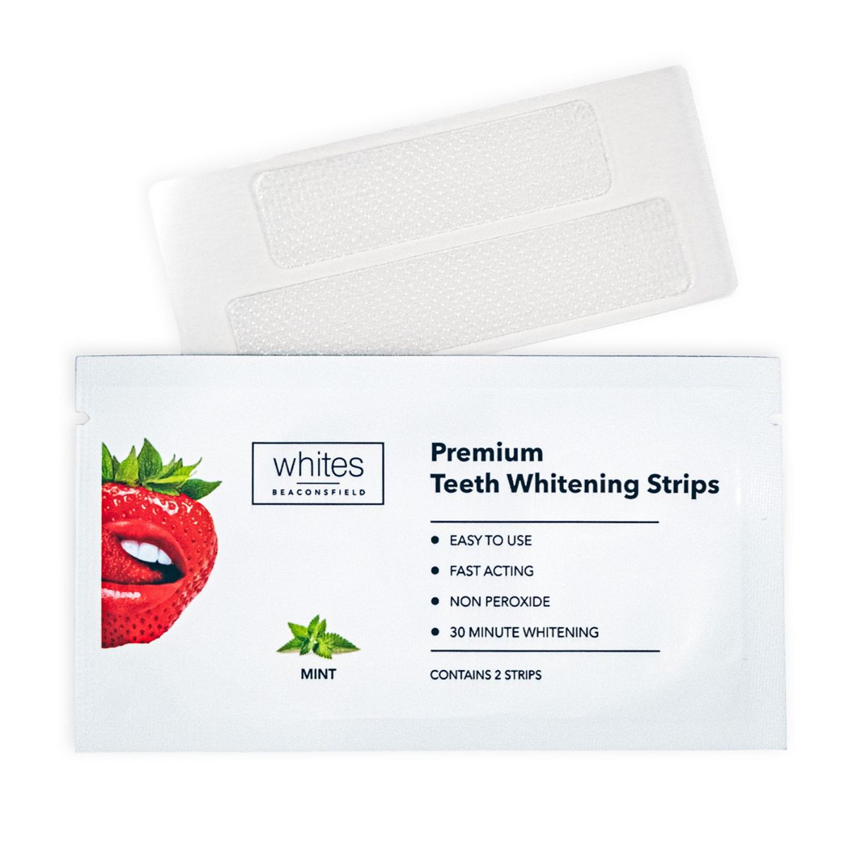 Whites Beaconsfield Non Peroxide Teeth Whitening Strips 14 Treatments