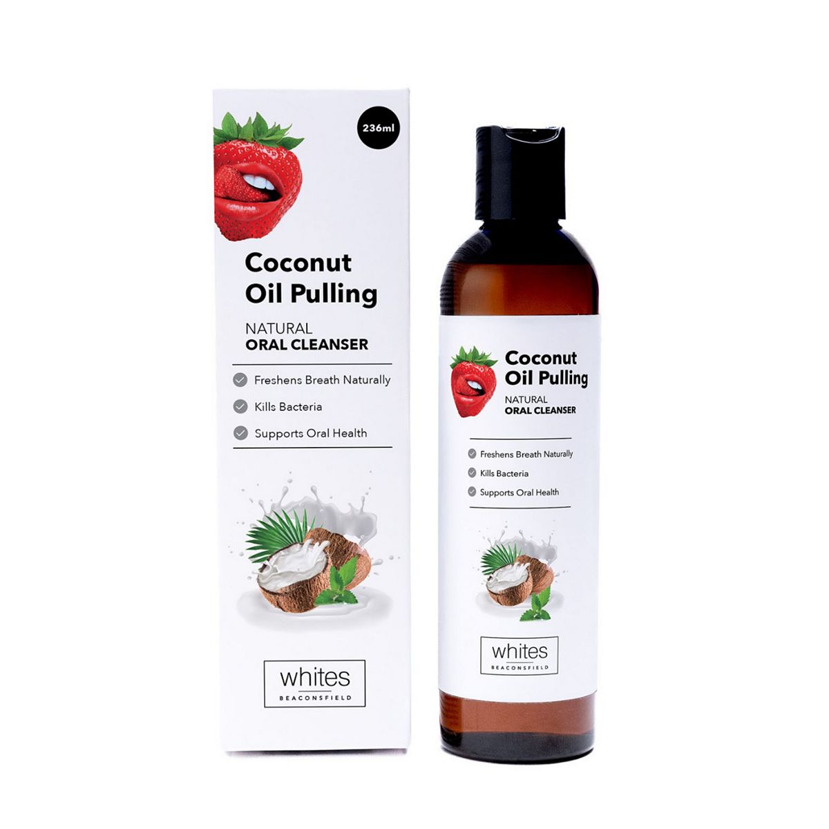 Whites Beaconsfield Coconut Oil Pulling 236ml