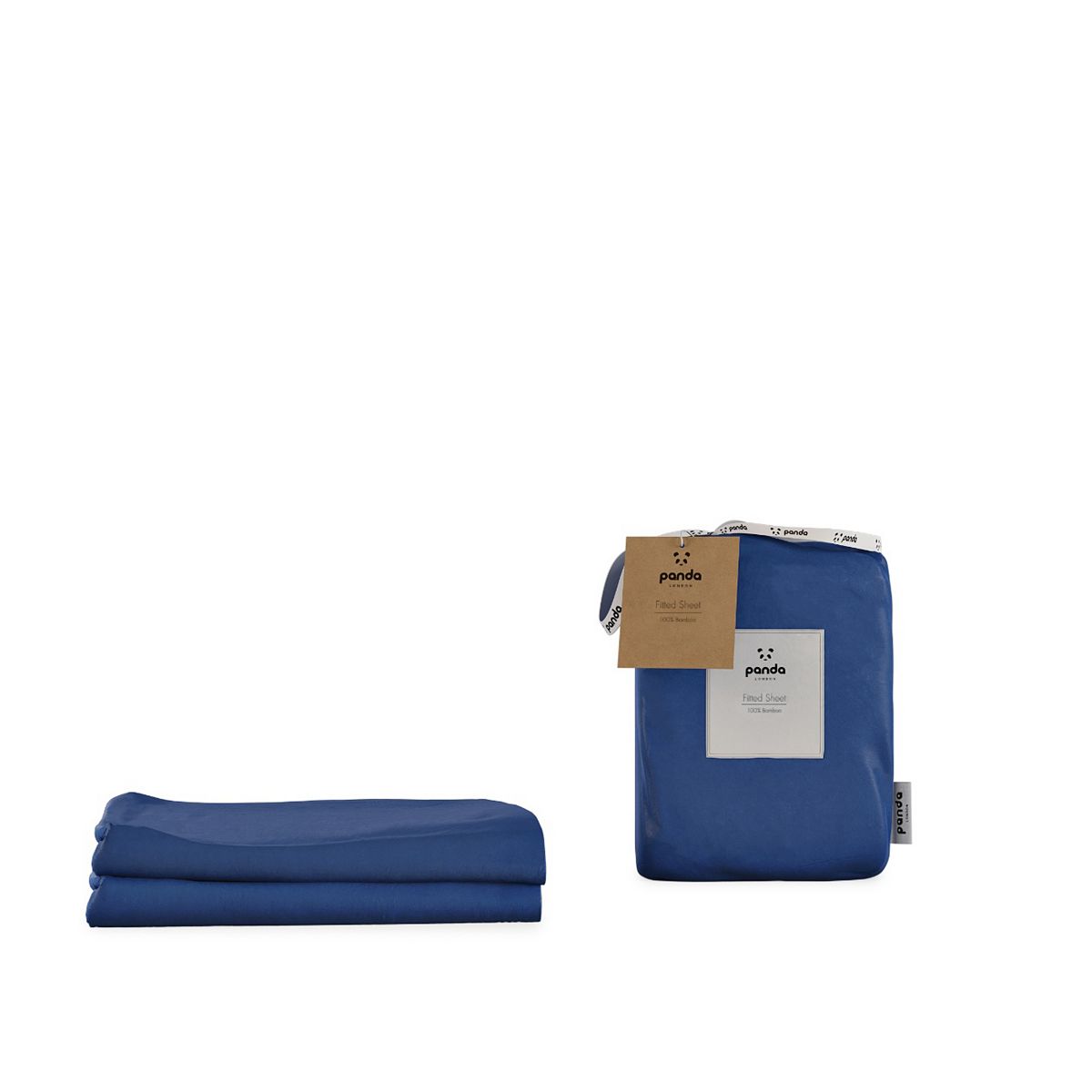 Panda 100% Bamboo Bedding Sheet Single Navy