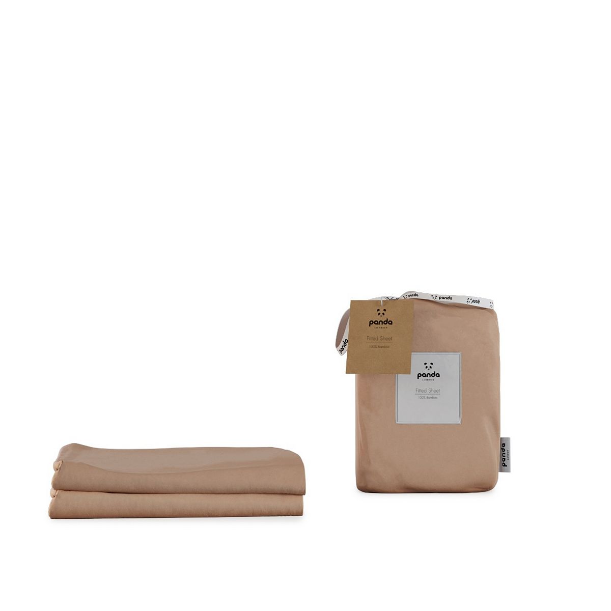 Panda 100% Bamboo Bedding Sheet Single Pink