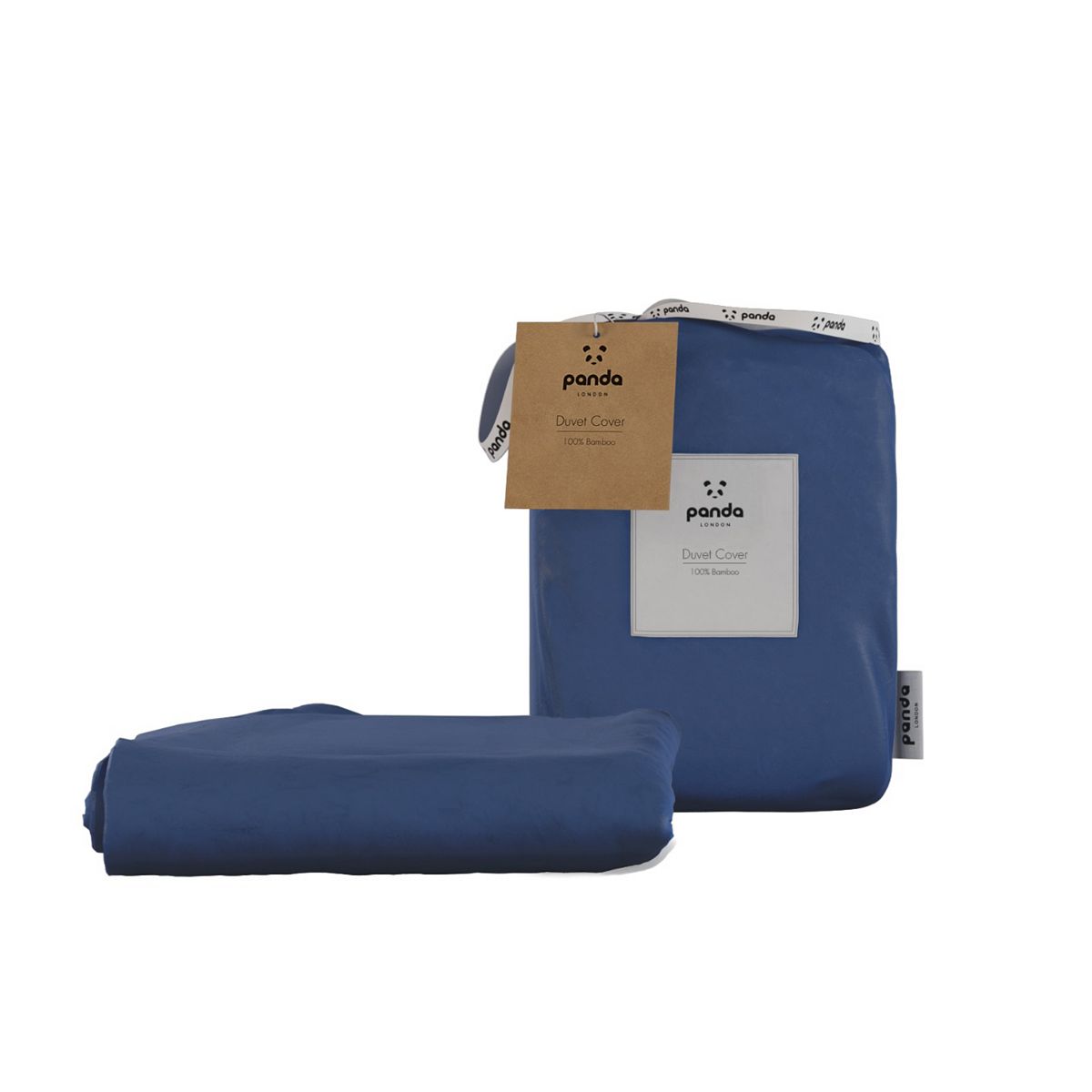 Panda 100% Bamboo Duvet Cover King Navy