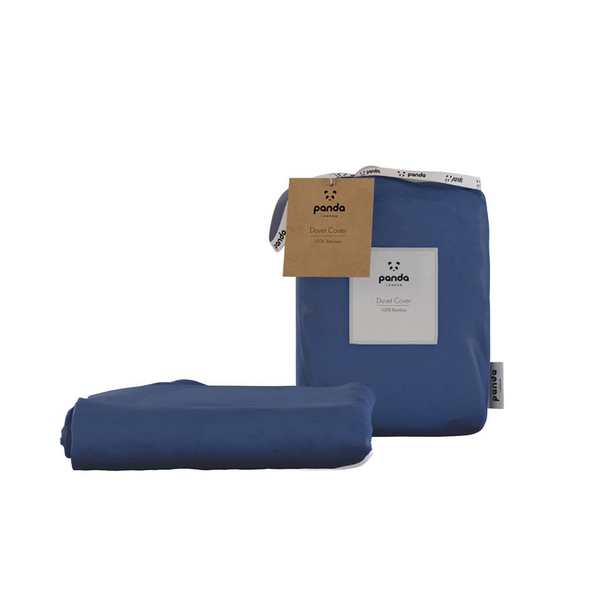 Panda 100% Bamboo Duvet Cover Super King Navy