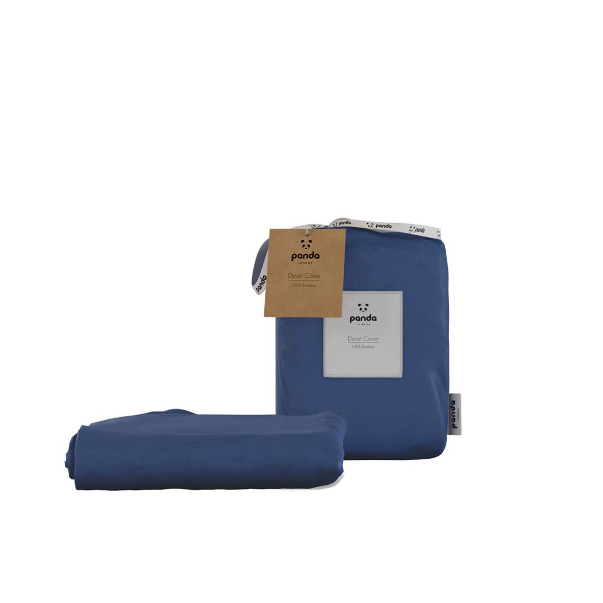 Panda 100% Bamboo Duvet Cover Single Navy