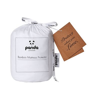 Panda Bamboo Mattress Protector Small Double