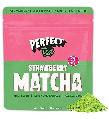 Perfect Ted Perfectted Strawberry Matcha Green Tea Powder, 75g