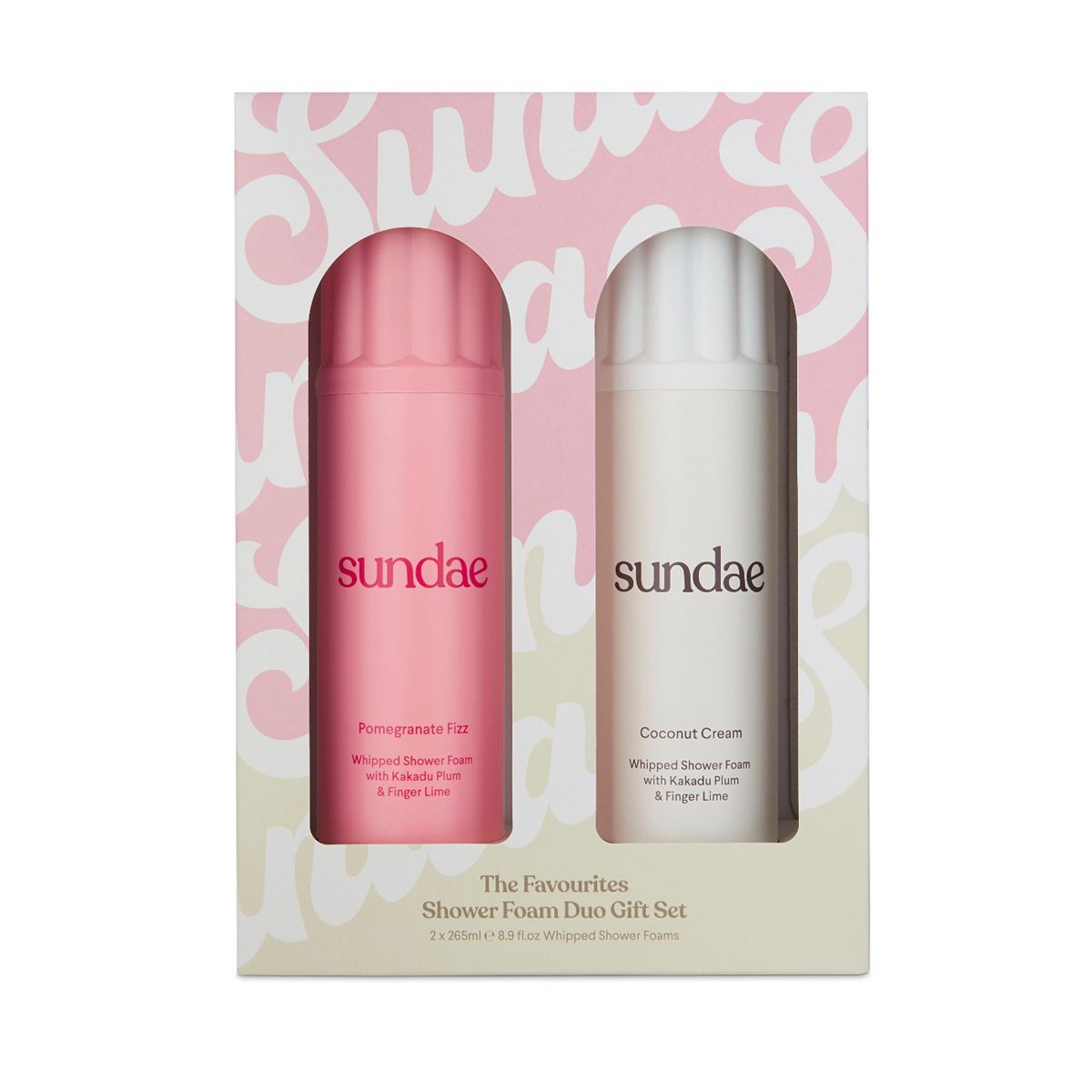 Sundae Pomegranate & Coconut Shower Foam Duo Set