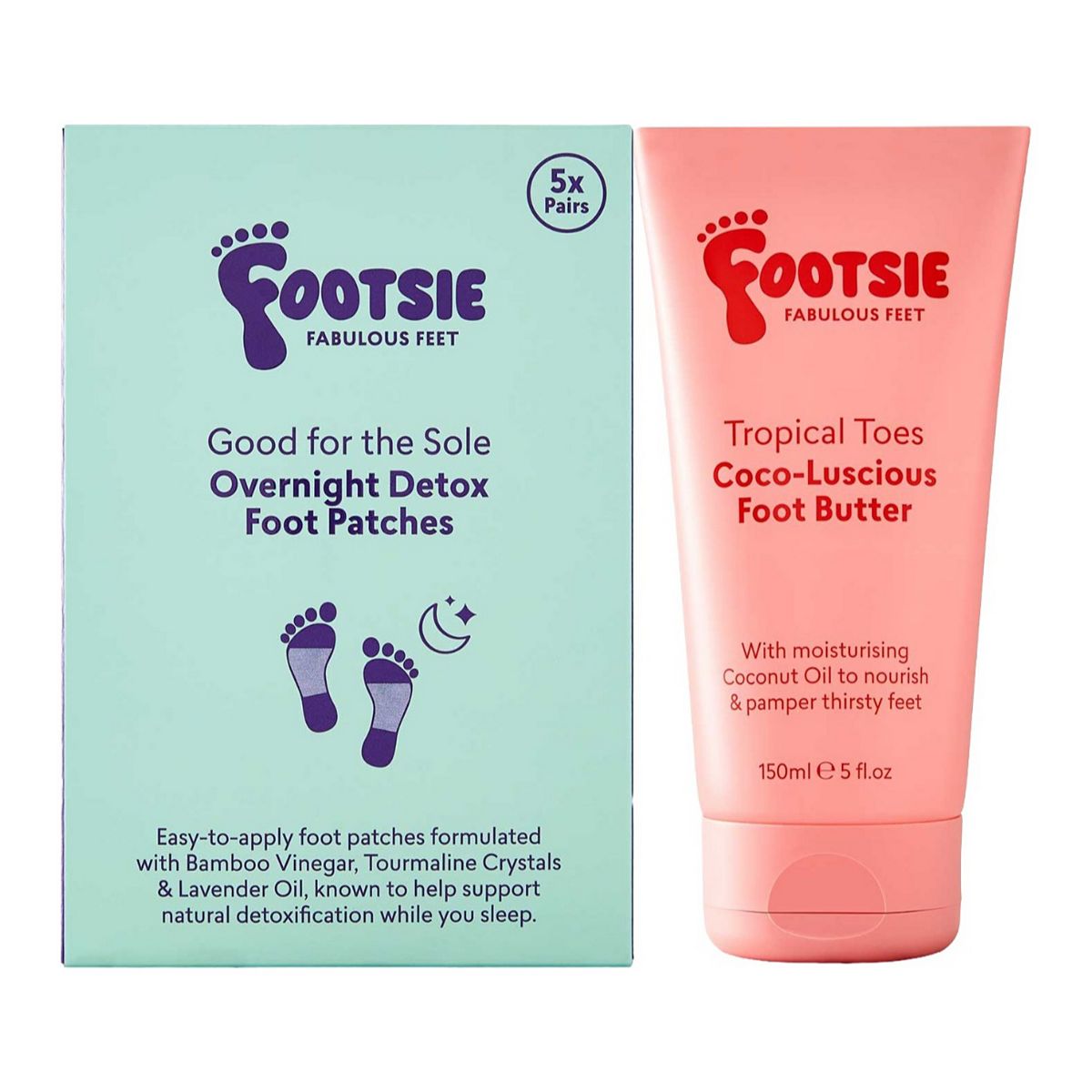 Footsie Footise Foot Detox Patches & Butter Bundle