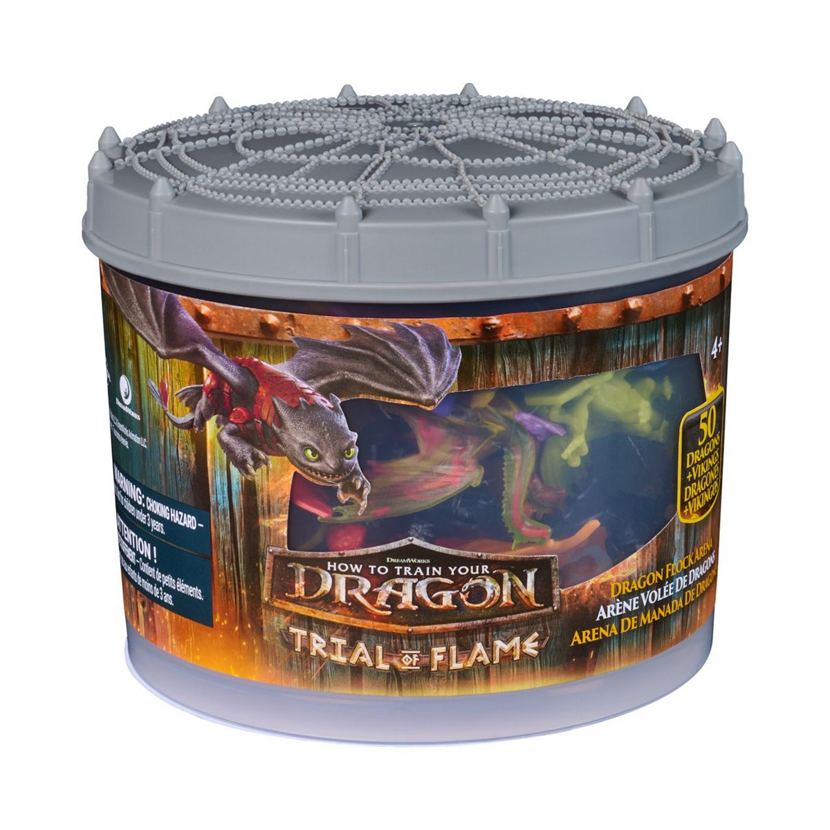 Spin Master Dreamworks Dragons Large Bucket Of Action Figures