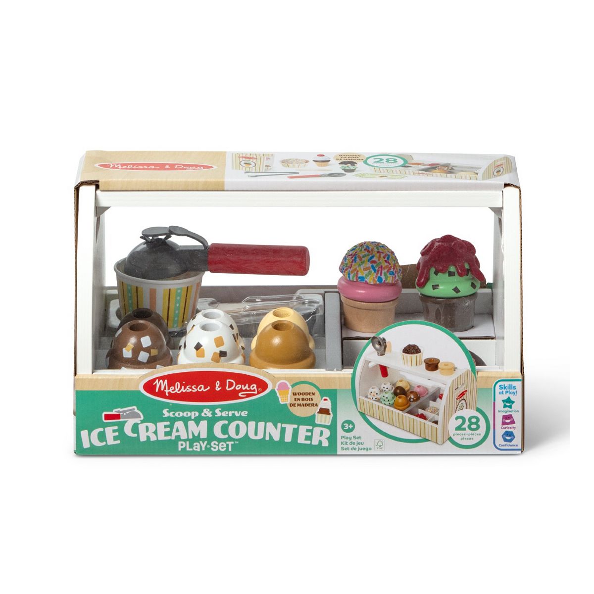 Melissa & Doug Scoop & Ice Cream Cone Playset