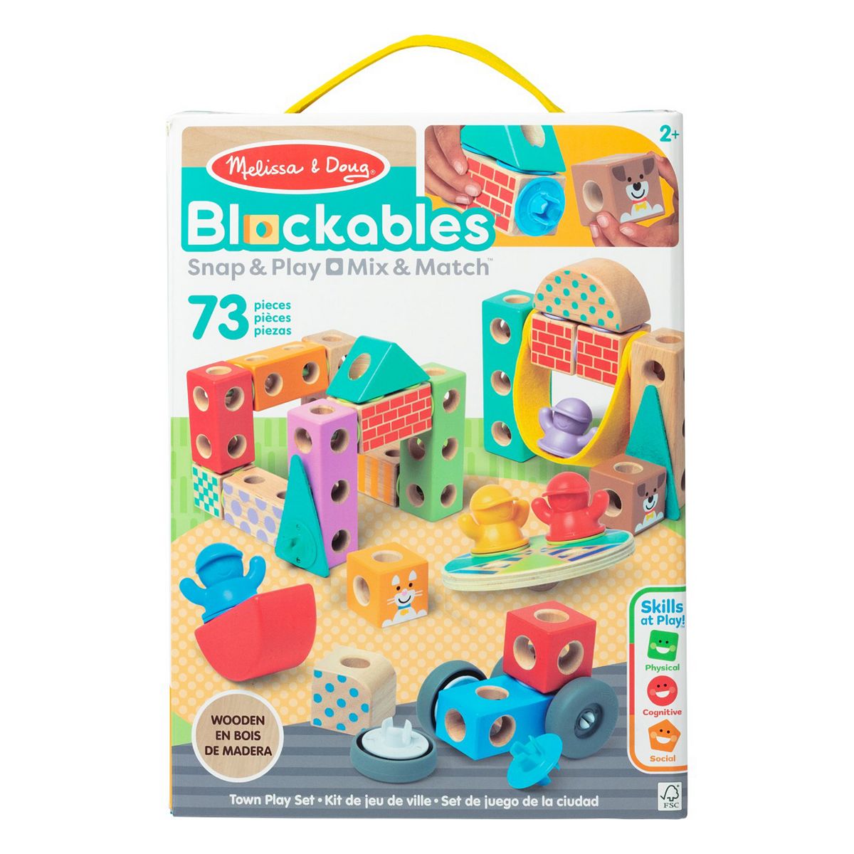 Melissa & Doug Blockables Town Building Set