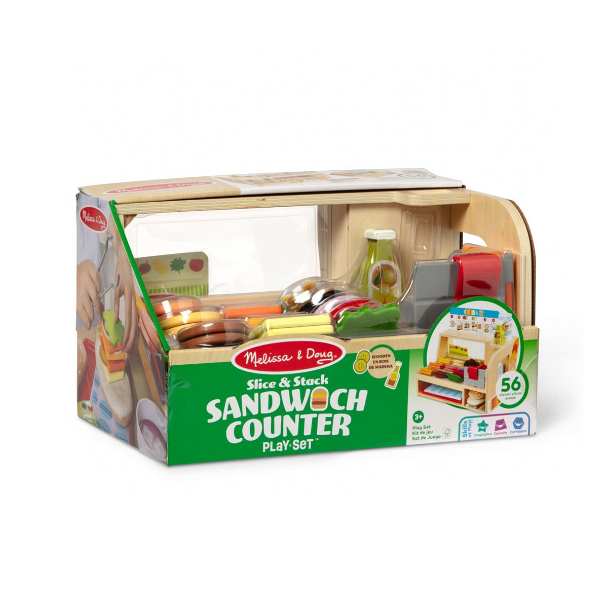 Melissa & Doug Wooden Slice Sandwich Counterplay Set