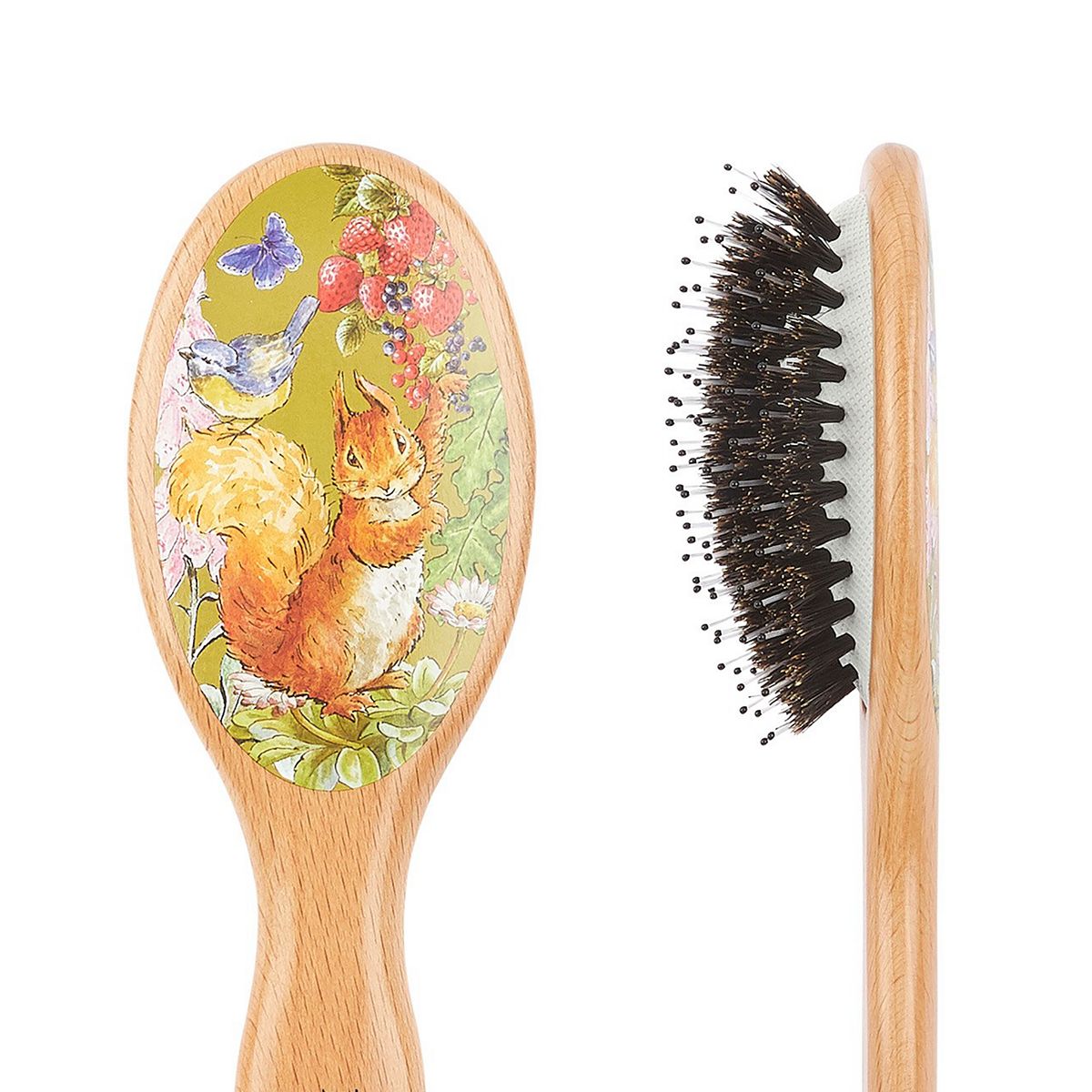 Kent The World Of Peter Rabbit Squirrel Nutkin Small Hairbrush