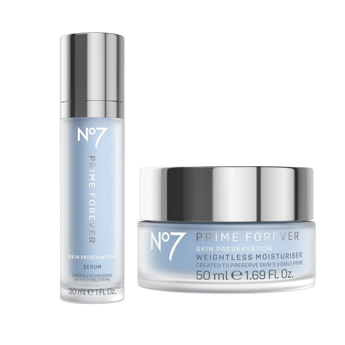No7 Prime Forever Serum & Moisturiser Duo