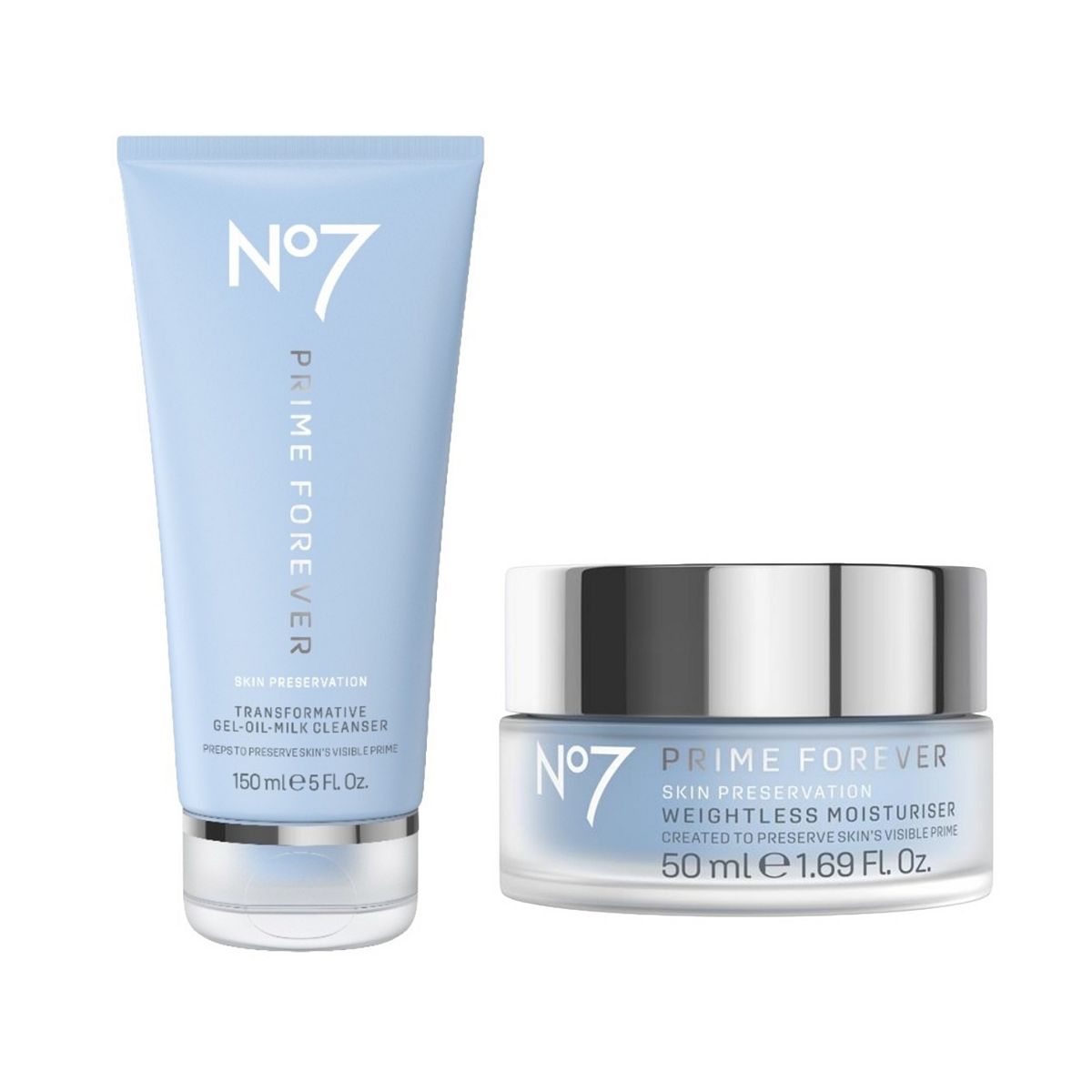 No7 Prime Forever Moisturiser & Cleanser Duo