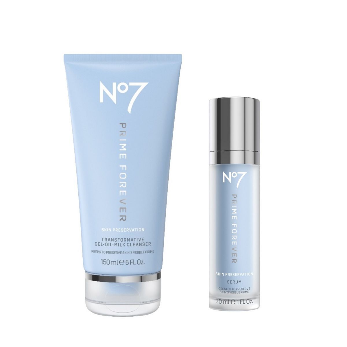 No7 Prime Forever Serum & Cleanser Duo