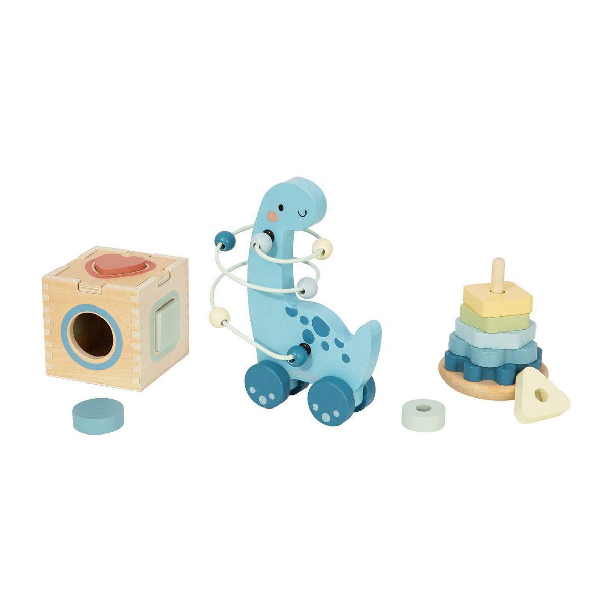 Tooky Toys Tooky Toy Wooden 3 In 1 Box Dinosaur