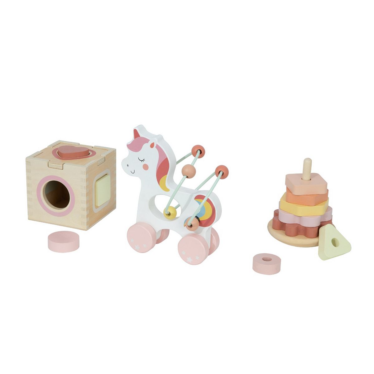 Tooky Toys Tooky Toy Wooden 3 In 1 Box Unicorn