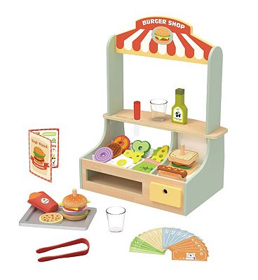 Tooky Toys Tooky Toy Wooden Burger Shop