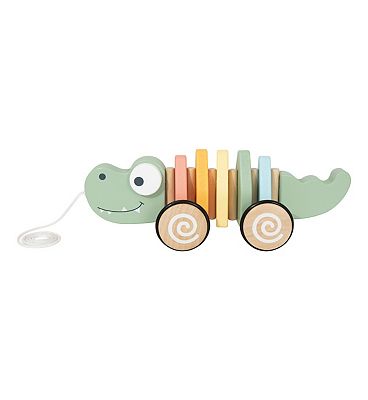 Tooky Toys Tooky Toy Wooden Pull Along Crocodile