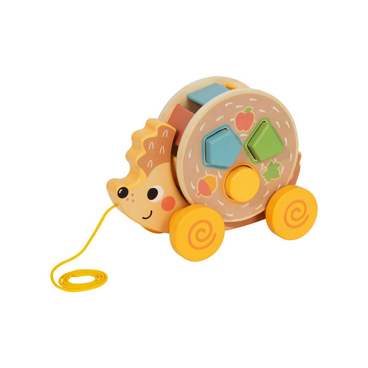 Tooky Toys Tooky Toy Wooden Pull Along Hedgehog
