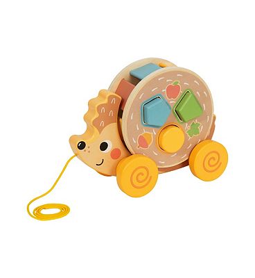 Tooky Toys Tooky Toy Wooden Pull Along Hedgehog