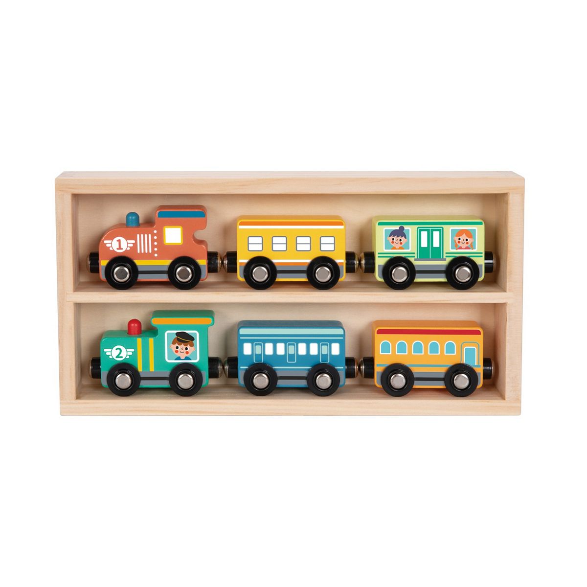 Tooky Toys Tooky Toy Wooden Train Box Set