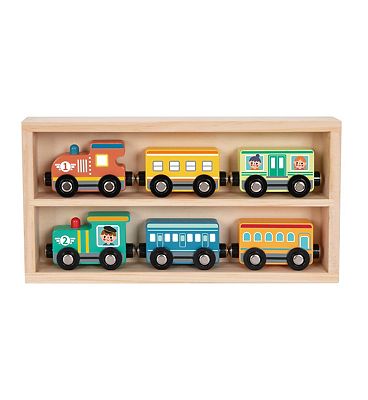 Tooky Toys Tooky Toy Wooden Train Box Set