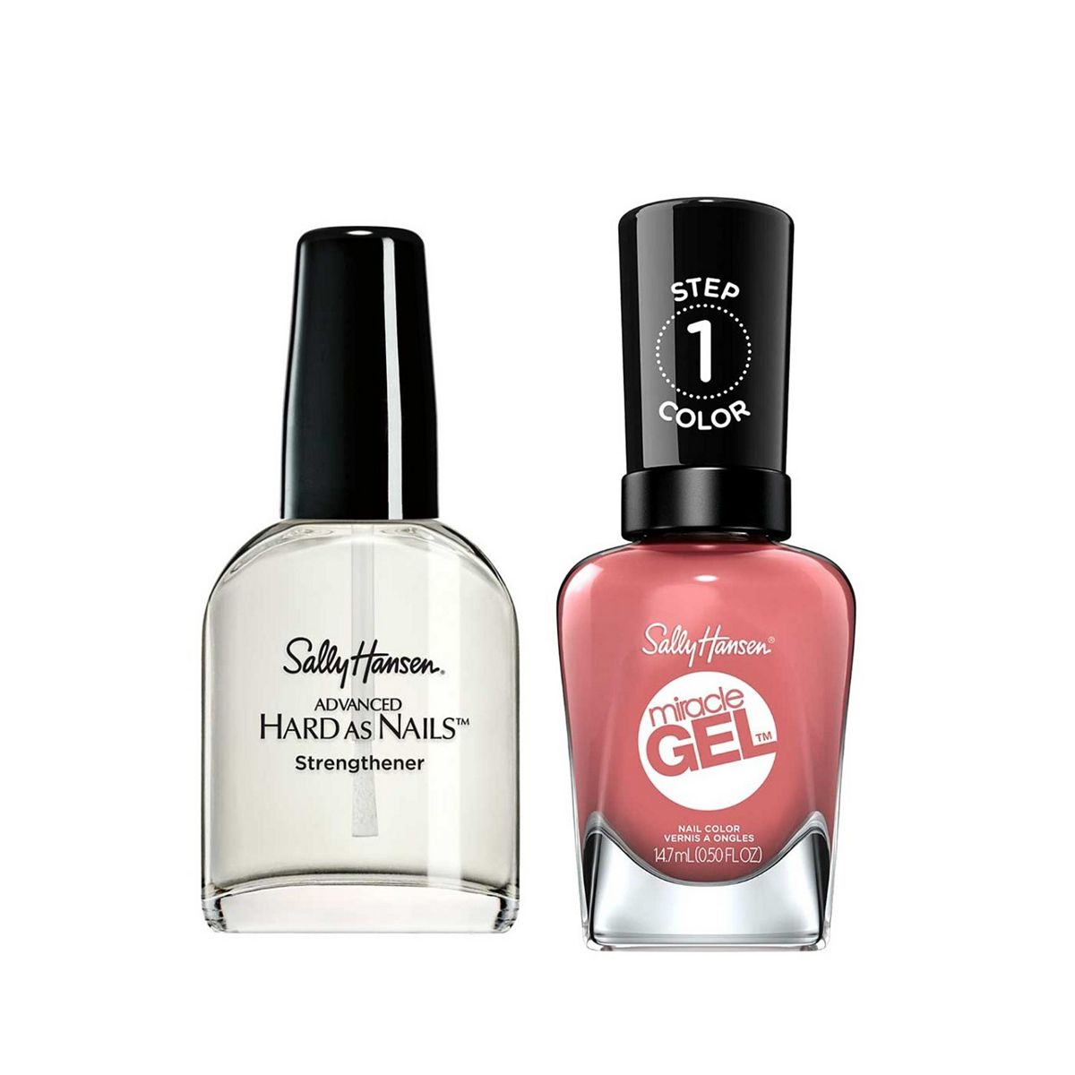 Sally Hansen Hard As Nails & Miracle Gel Mauve-Oulous