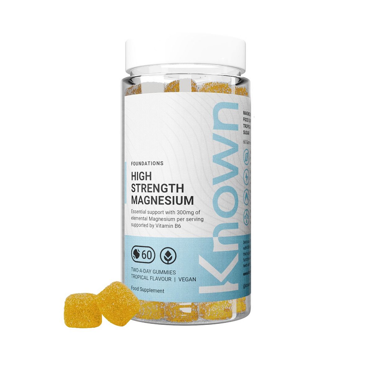 Known Nutrition High Strength Magnesium Vegan 60 Gummies