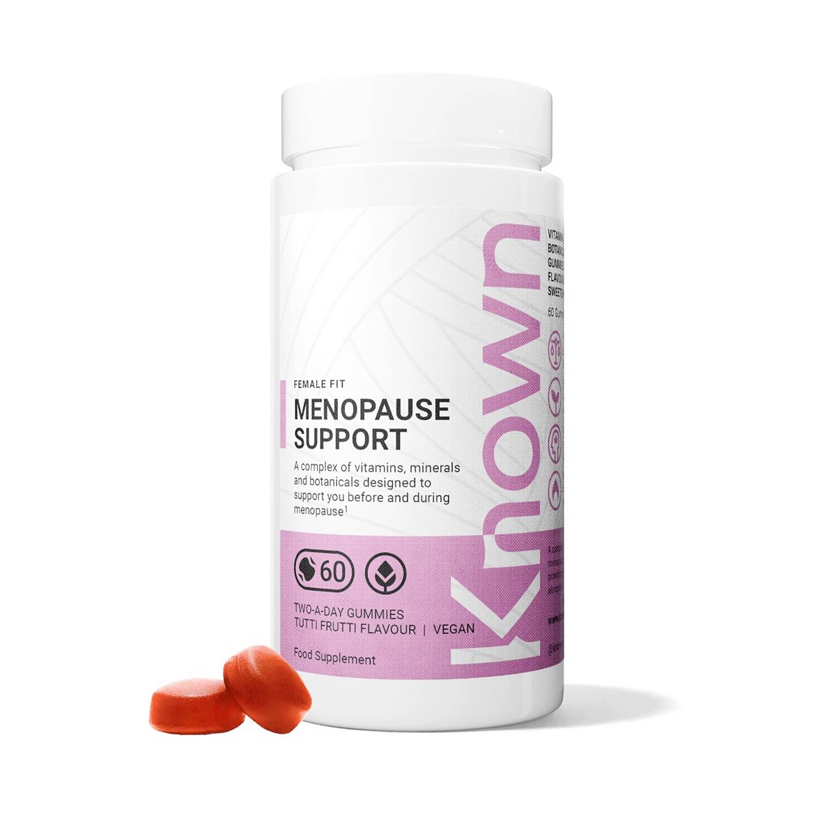 Known Nutrition Menopause Vegan 60 Gummies