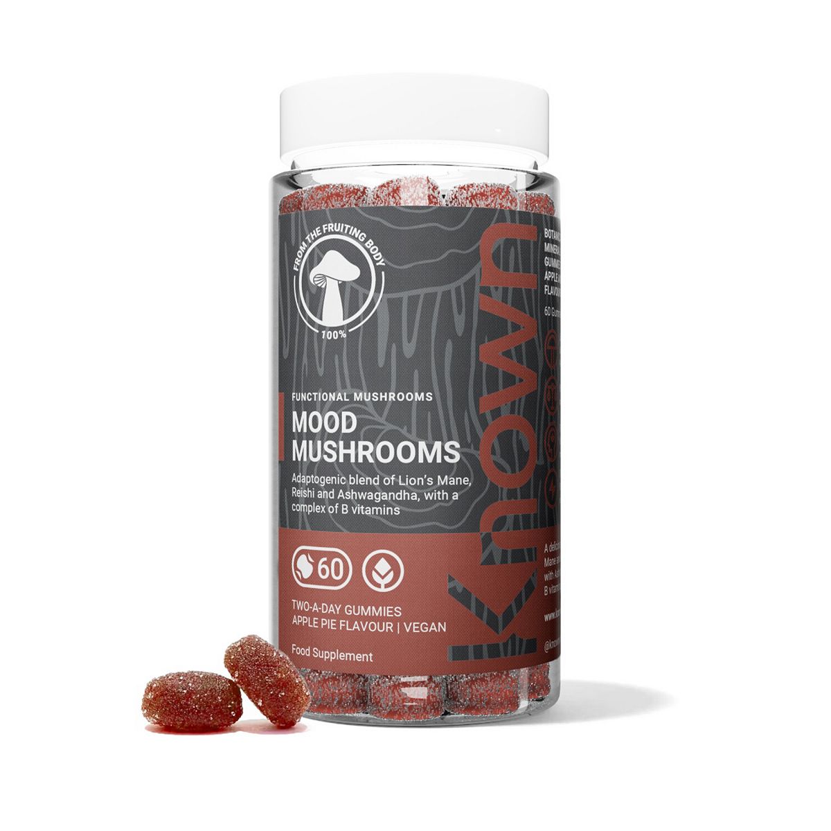 Known Nutrition Mood Mushrooms Vegan 60 Gummies