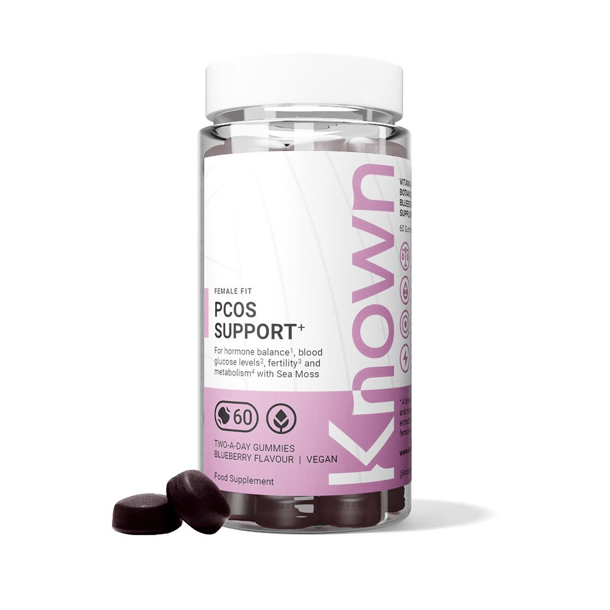 Known Nutrition Pcos Support Vegan 60 Gummies