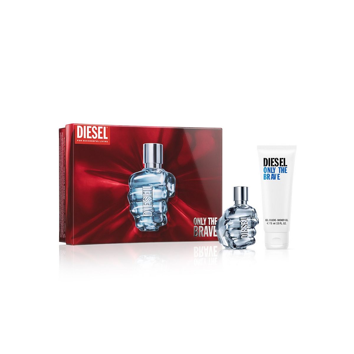 Diesel Only The Brave Eau De Toilette 50Ml And Shower Gel 75Ml Giftset
