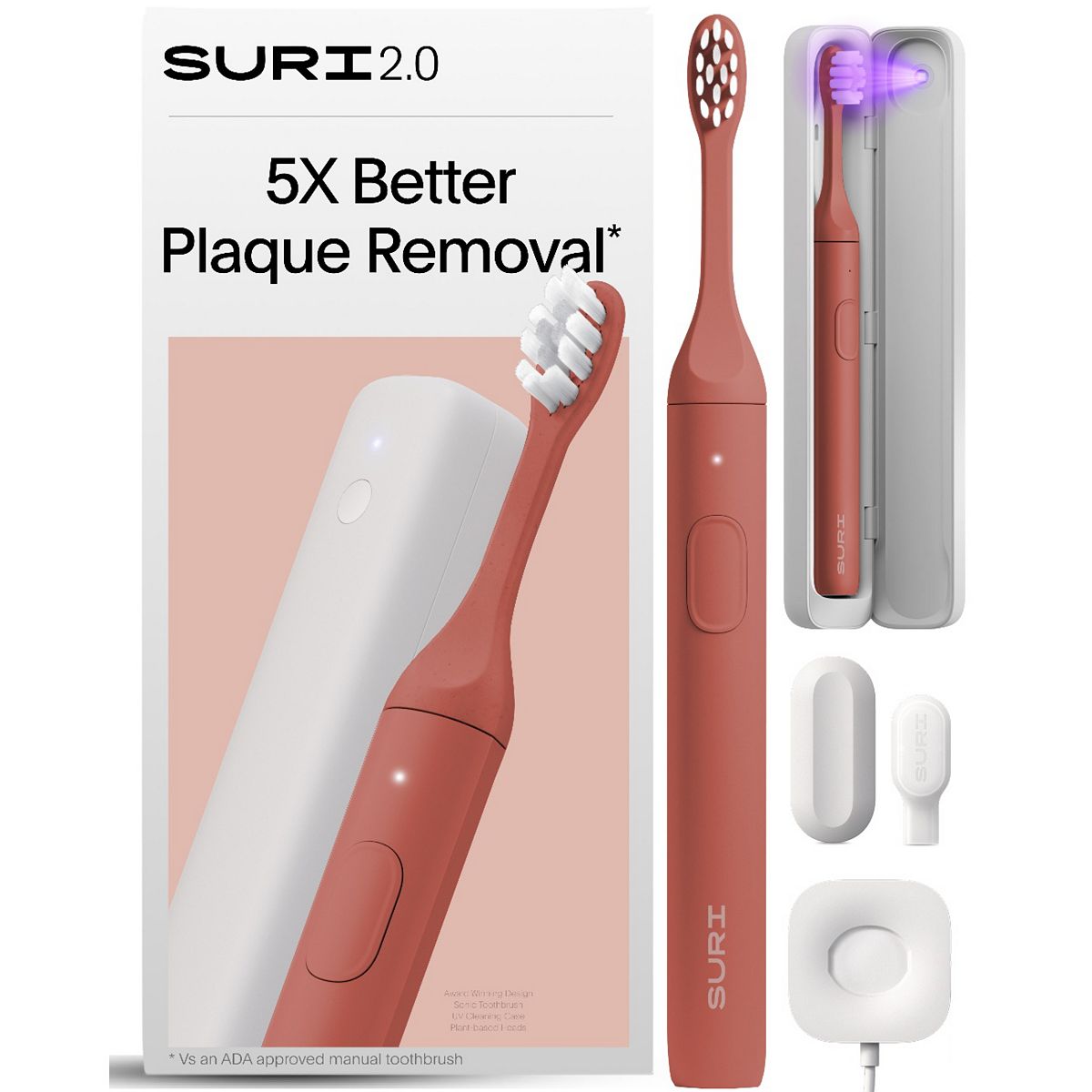 Suri 2.0 Sonic Electric Toothbrush And Uv Travel Case Canyon Sunrise