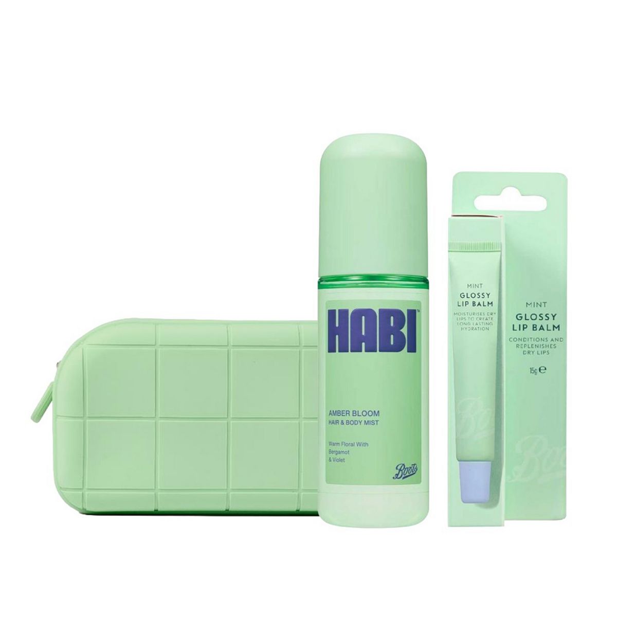 Boots Green Bag Mist And Lip Balm Bundle