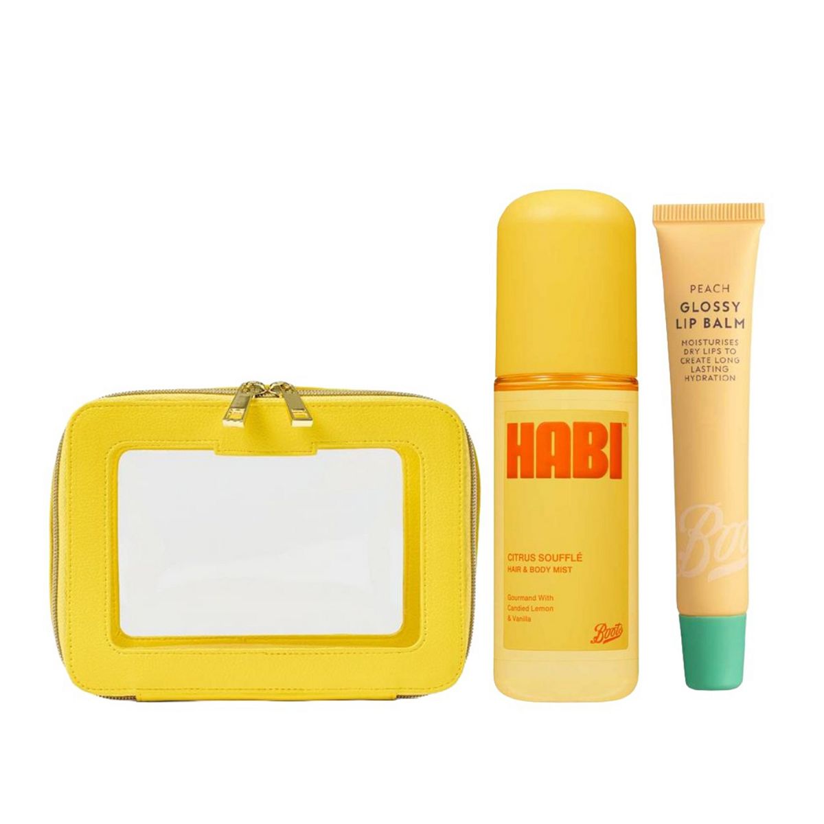 Boots Yellow Bag Mist And Lip Balm Bundle