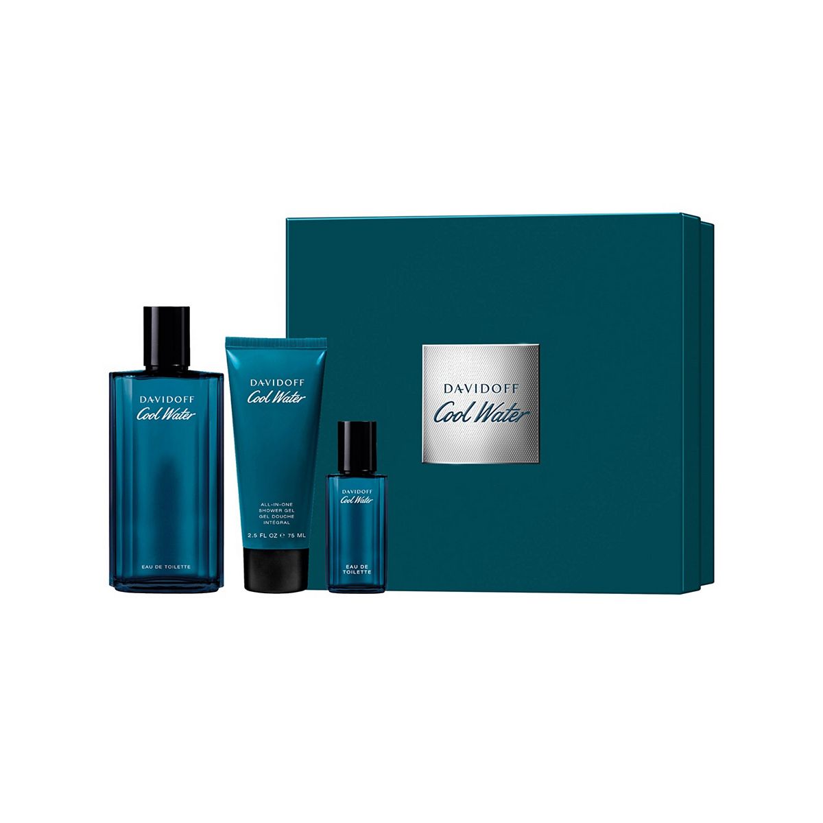 Davidoff Cool Water Eau De Toilette For Men Trio Gift Set