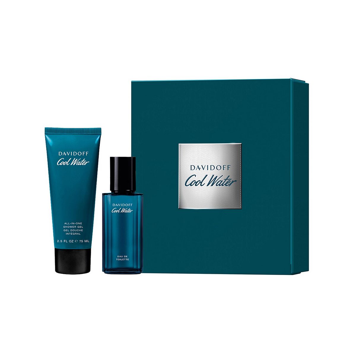 Davidoff Cool Water Eau De Toilette For Men Duo Gift Set 40Ml & 75ml