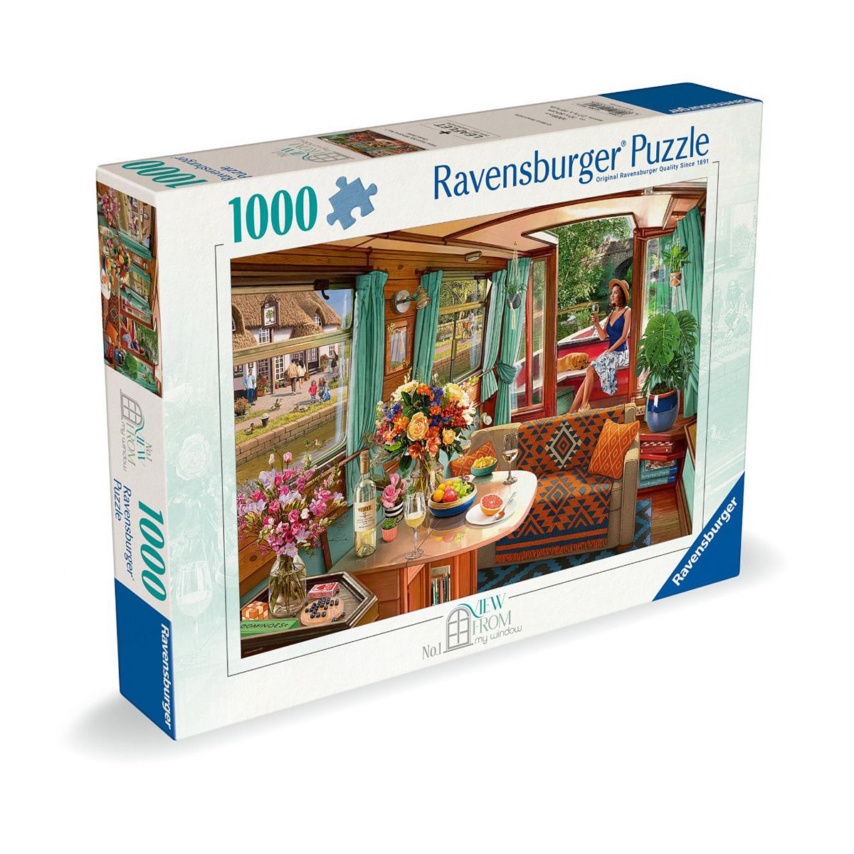 Ravensburger View From My Window No1 Canalboat 1000 Pieces