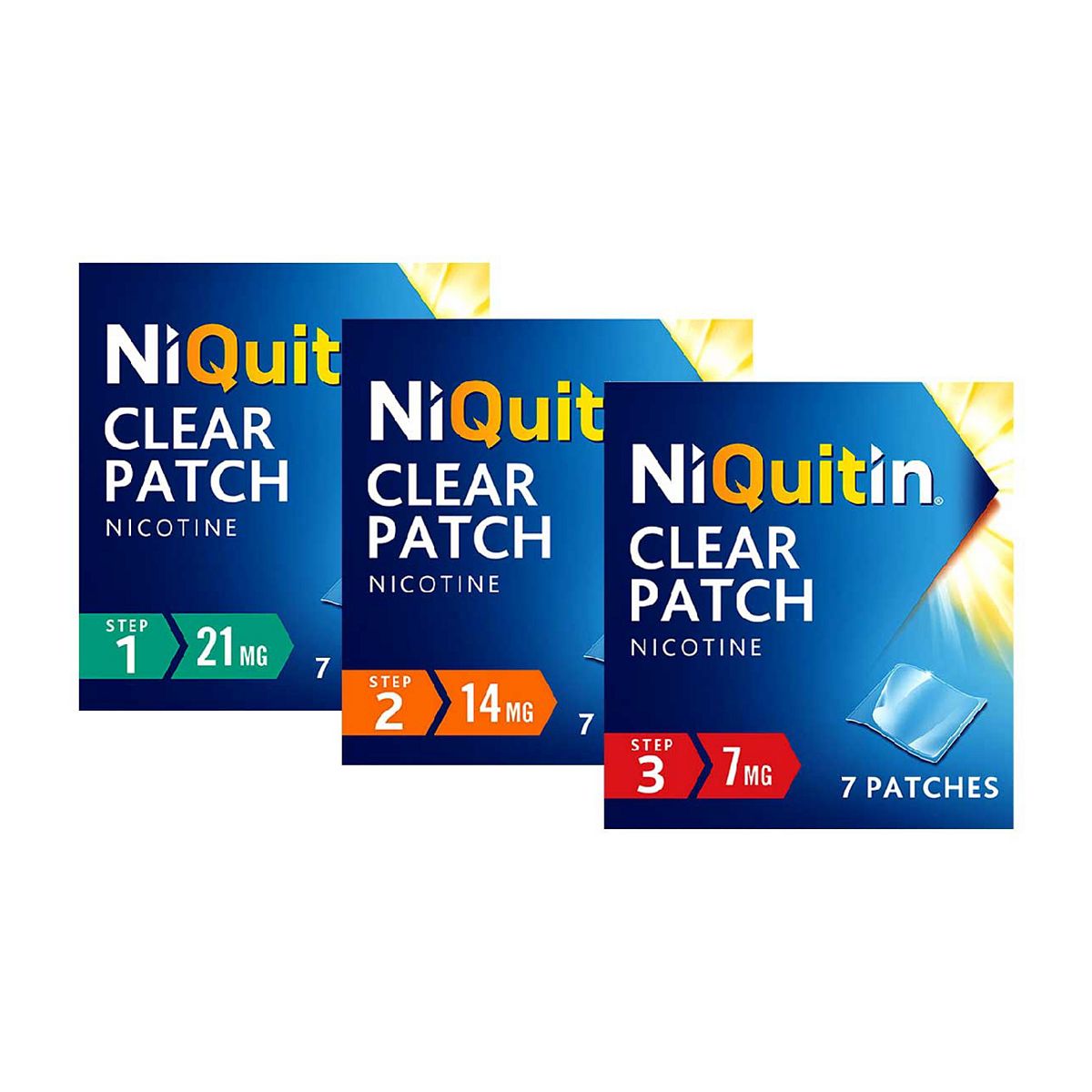Niquitin Bundle Clear Patches Steps 1, 2 & 3 - 10 Week Supply