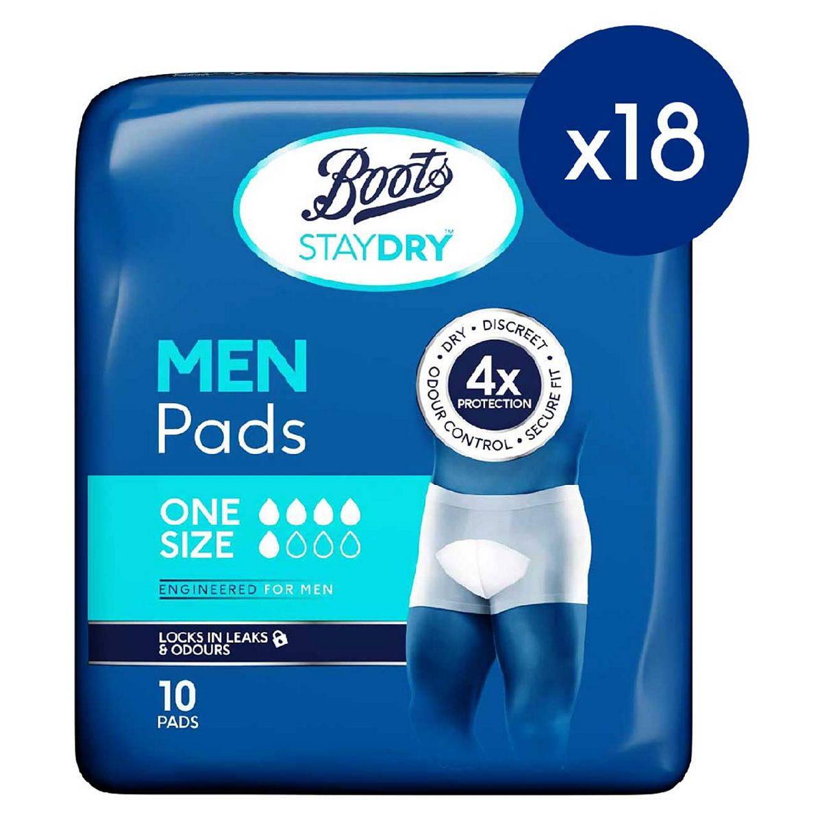 Staydry Boots Men Extra Pads 18X10 - 180