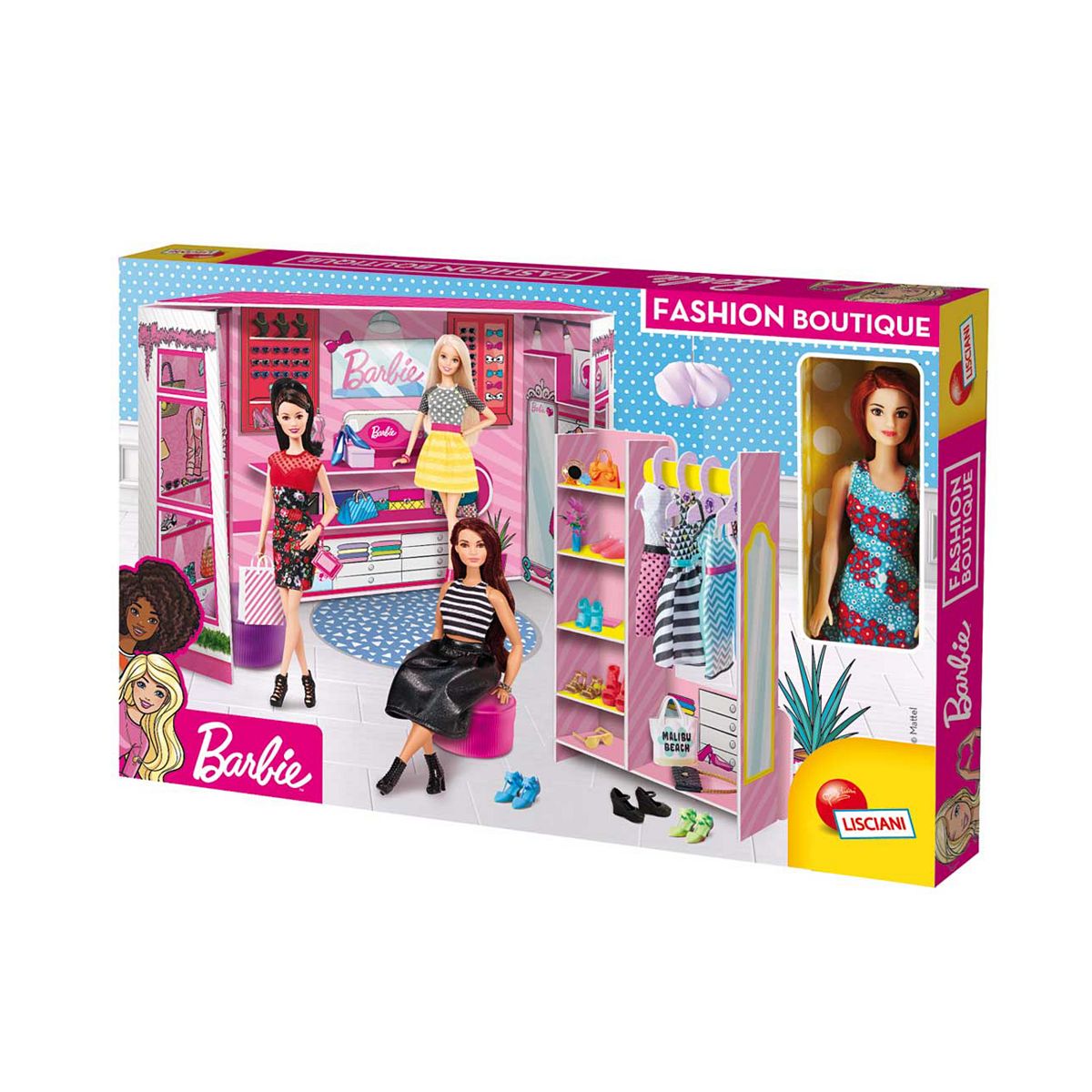Lisciani Barbie Fashion Boutique With Doll