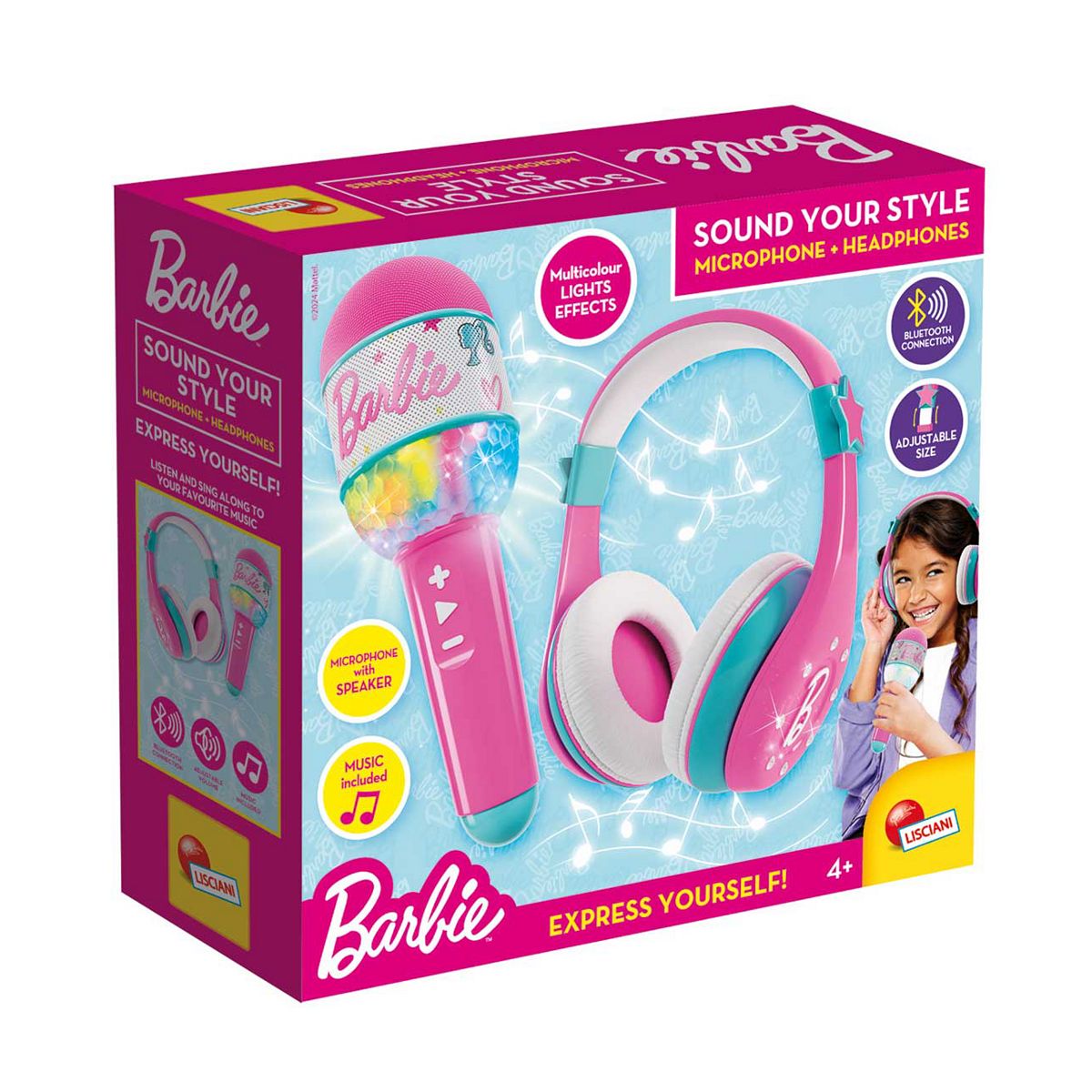 Lisciani Barbie Bluetooth Microphone And Headphones