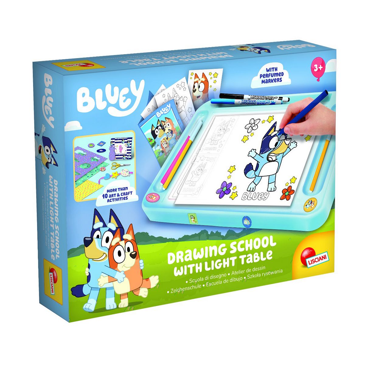 Lisciani Bluey Drawing School With Light Table