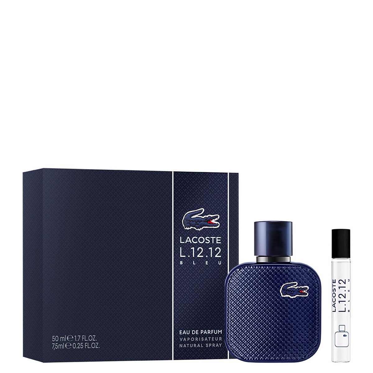 Lacoste L.12.12 Bleu Gift Set Eau De Parfum 50Ml & Travel Spray 7.5ml