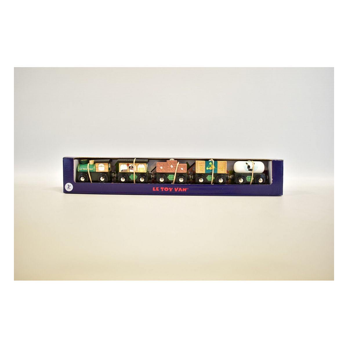 Ltv Le Toy Van Great Green Train & Goods Wagons 5 Pieces