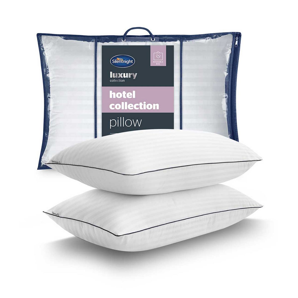 Silentnight Hotel Collection Piped Pillow Pair