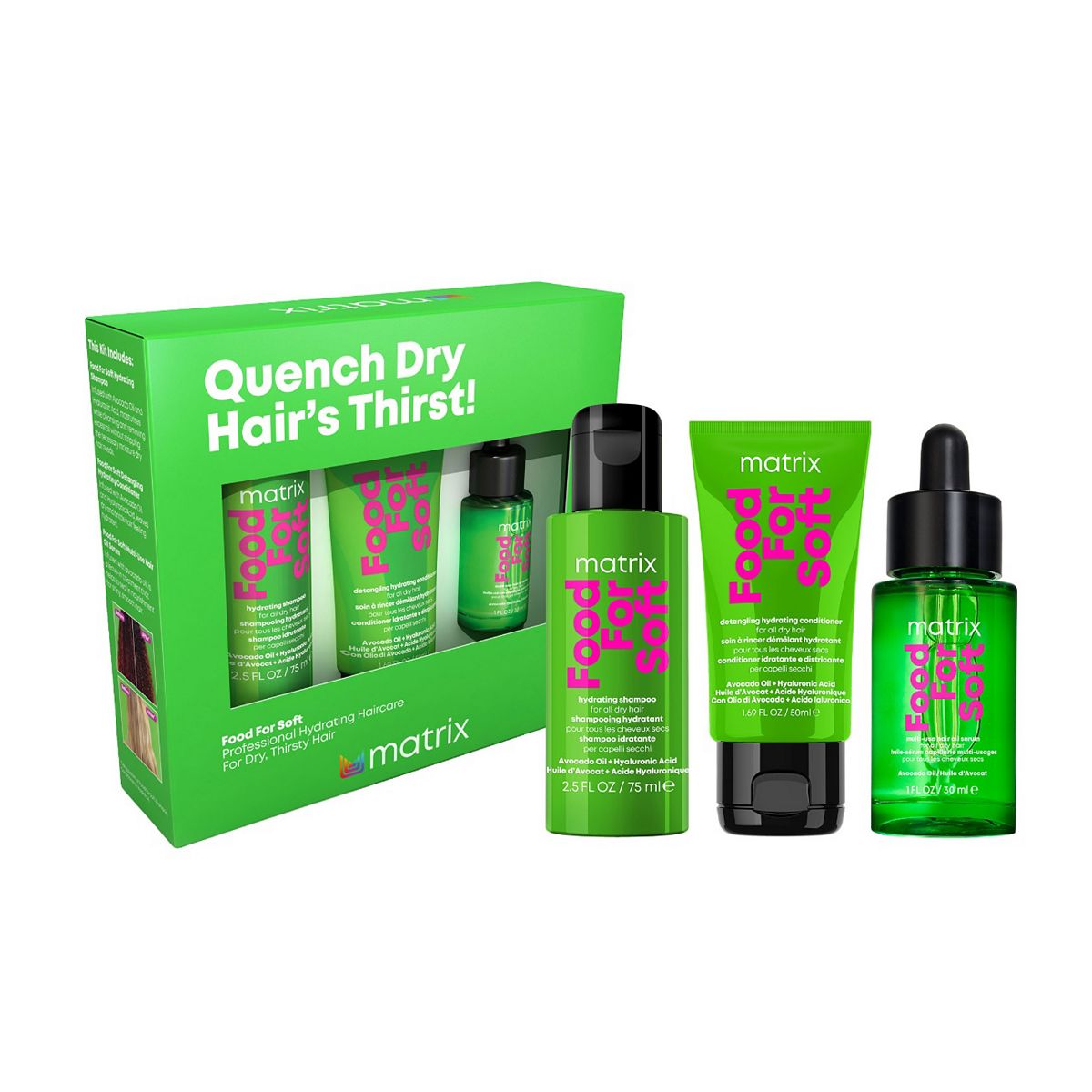 Matrix Food For Soft Quench Dry Hairs Thirst Discovery Gift Set