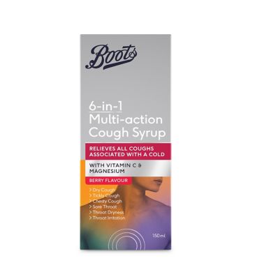 Boots 6-in-1 Multi Action Cough Syrup 150ml - Boots