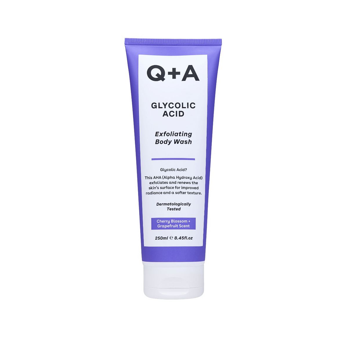 Q+A Glycolic Acid Body Wash250 ml, 250ml